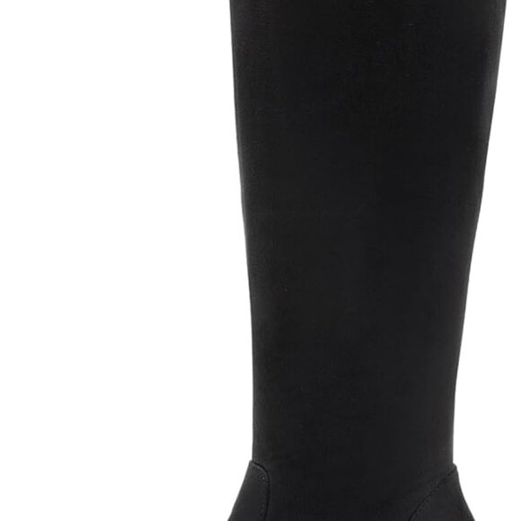 Stylish Women's Black Chunky Heel Knee High Boots - Perfect for Every Occasion - Picture 2 of 7